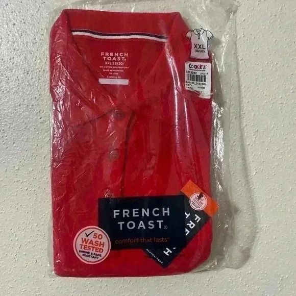 FRENCH TOAST UNIFORM TOP IN PACKAGE XXL - Picture 1 of 2